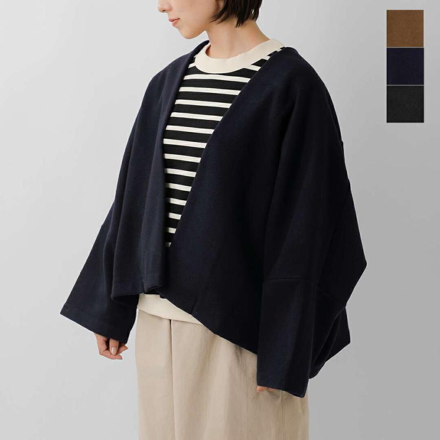 mao made（マオメイド） ウール パイルモッサー ワイド ボレロ 541318