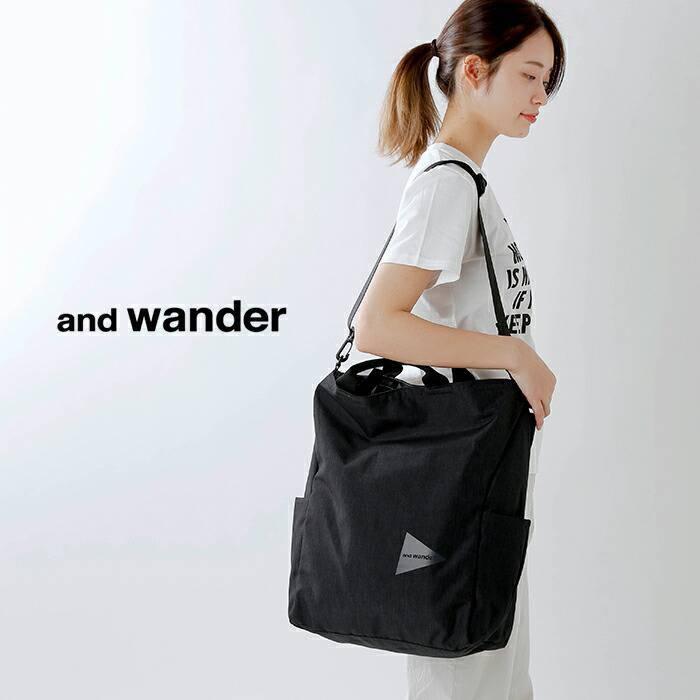 and wander アンドワンダー ヘザー2wayトートバッグ 574-1985005｜aranciato｜02