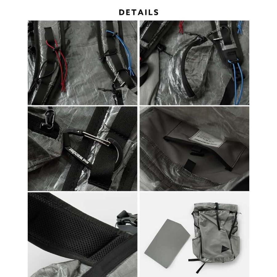 and wander アンドワンダー ダイニーマ 軽量 バックパック リュック UL 