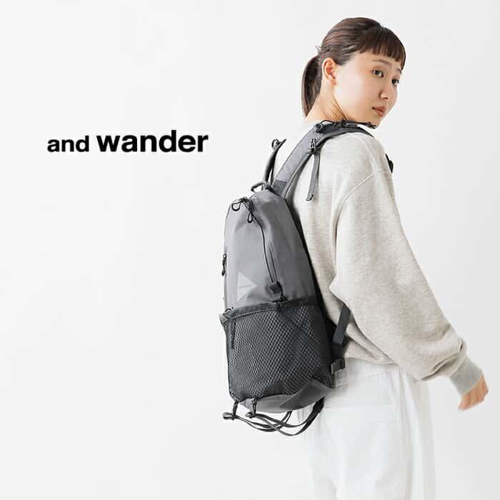 バッグ and wander 20L daypack AND WANDER（アンドワンダー） エコパック 20L デイパック