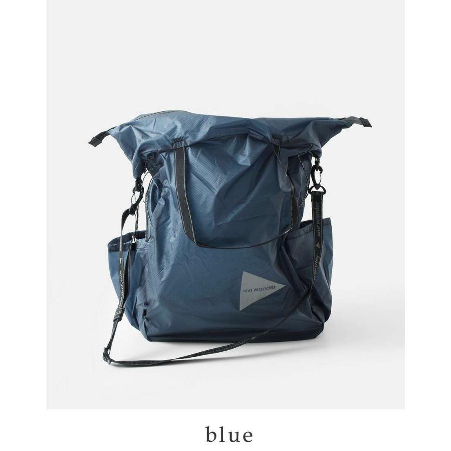 and wander アンドワンダー シル トート バッグ sil tote bag 574 
