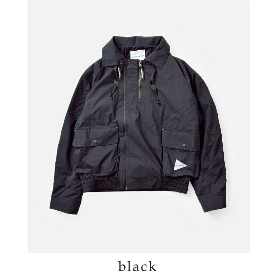 and wander アンドワンダー 撥水 ライトジャケット water