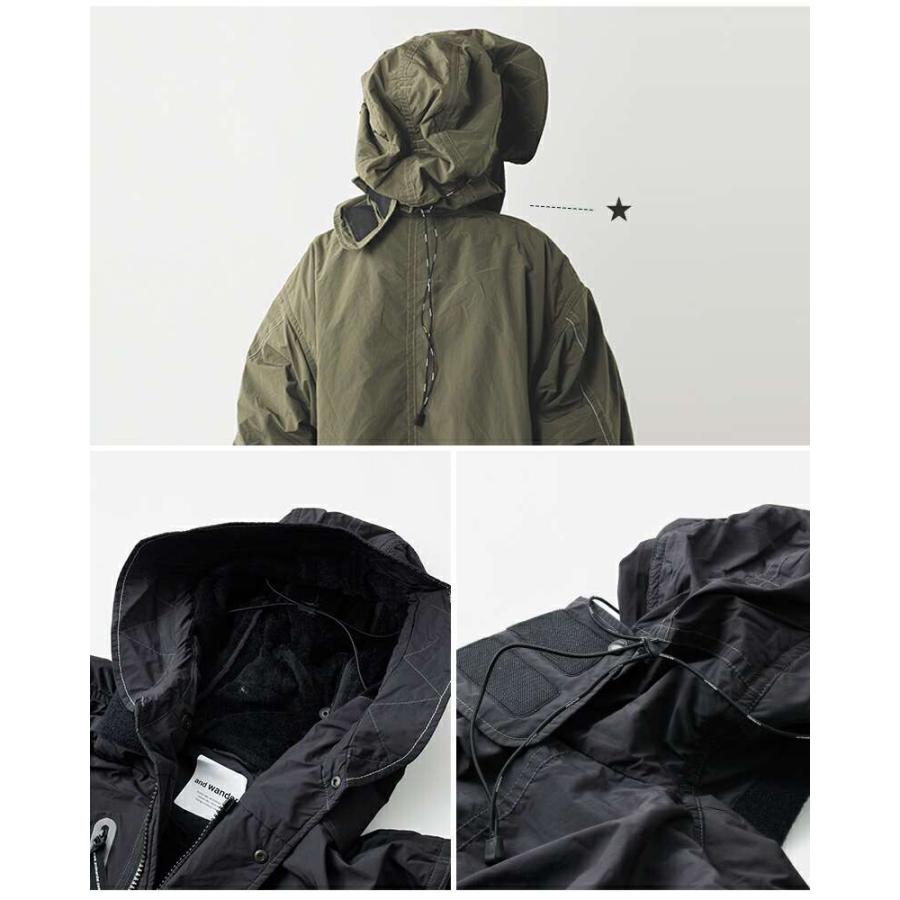 and wander（アンドワンダー） フィッシュテール オクタ コート