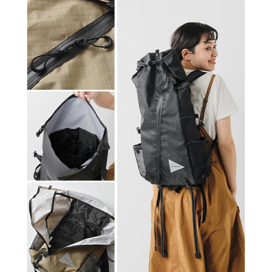 and wander（アンドワンダー） エコパック 18L バックパック ECOPAK