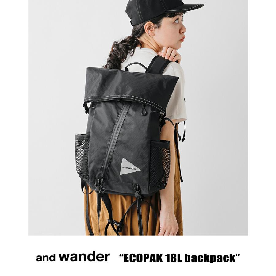 and wander（アンドワンダー） エコパック 18L バックパック ECOPAK