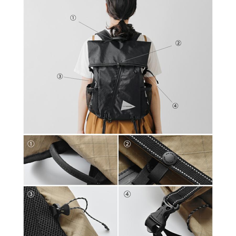 and wander（アンドワンダー） エコパック 18L バックパック ECOPAK