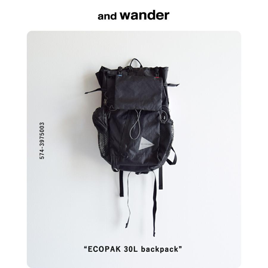and wander（アンドワンダー） エコパック 30L バックパック リュック