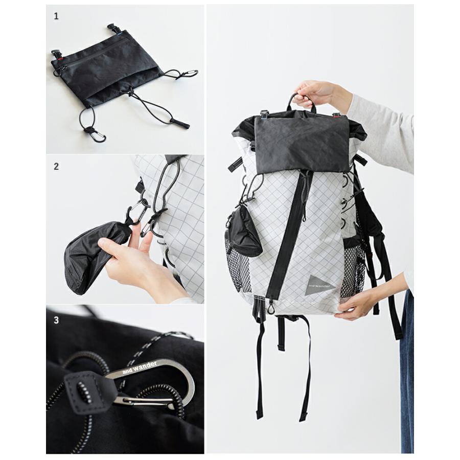アンドワンダー ECOPAK 30L リュックサック バックパック オフホワイト and wander(アンドワンダー)｜【UNISEX】ECOPAK 30L backpack/オフ