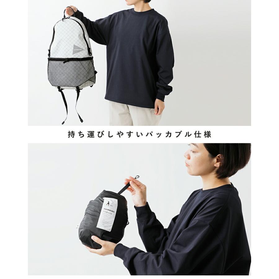 and wander（アンドワンダー） エコパック 20L デイパック リュック