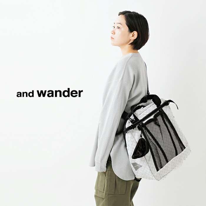 and wander アンドワンダー エコパック 30L 3wayトートバッグ
