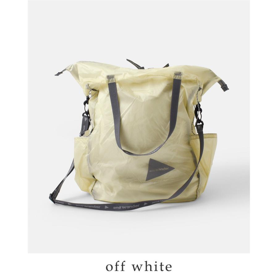 and wander（アンドワンダー） シル トートバッグ sil tote bag 574