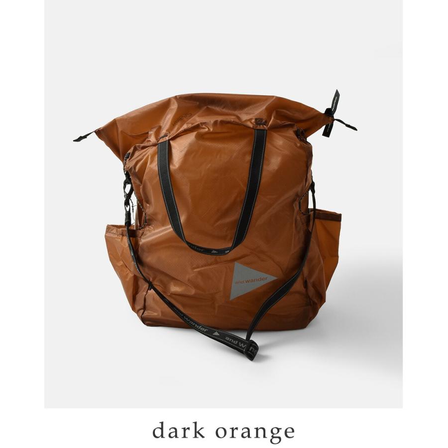 and wander（アンドワンダー） シル トートバッグ sil tote bag 574