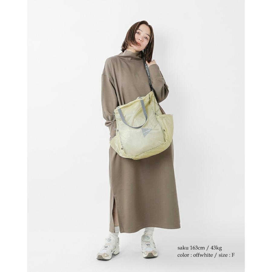 and wander（アンドワンダー） シル トートバッグ sil tote bag 574