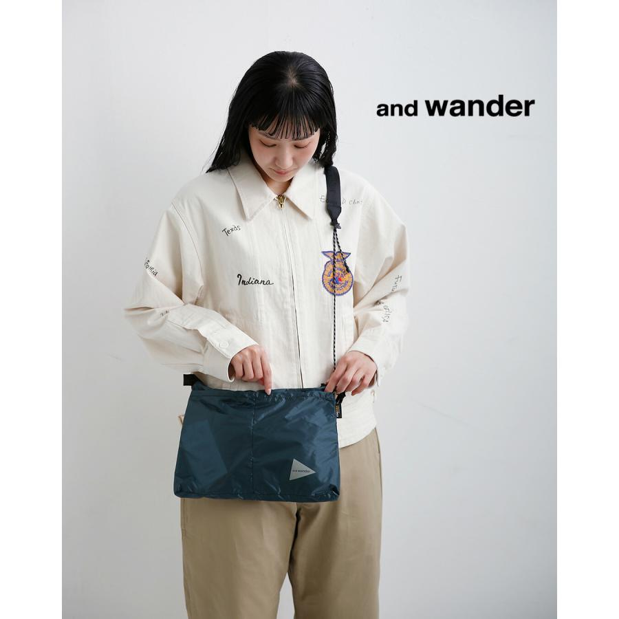 and wander（アンドワンダー） シル サコッシュ sil sacoche 574