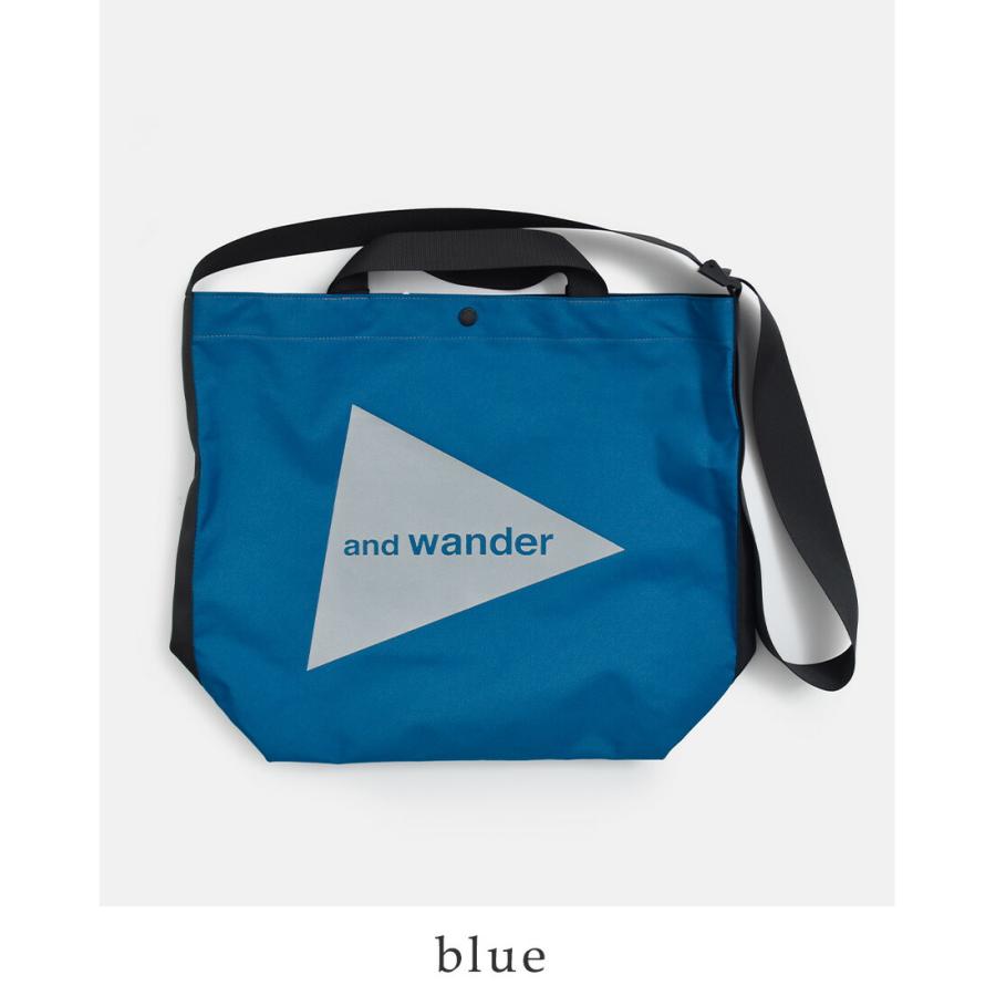 and wander（アンドワンダー） リサイクル OX ロゴ トートバッグ