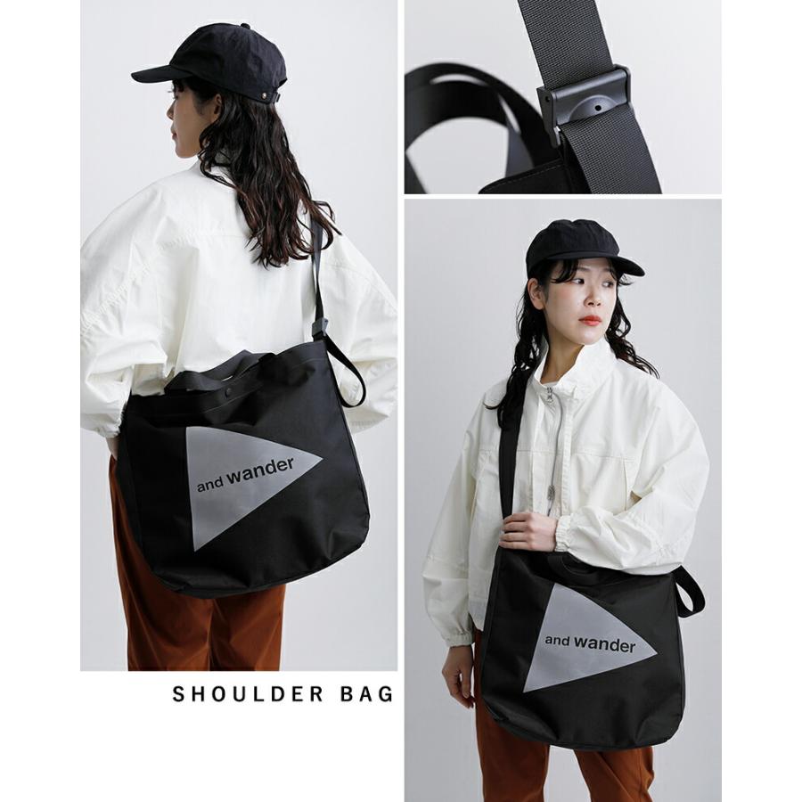 and wander（アンドワンダー） リサイクル OX ロゴ トートバッグ