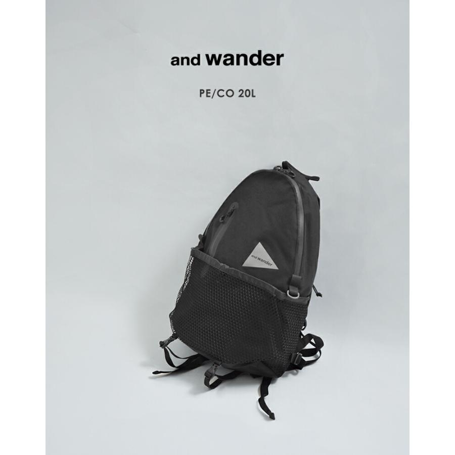 and wander（アンドワンダー） PE CO 20L デイパック リュック バック