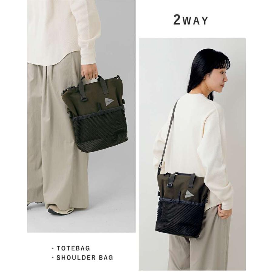 and wander（アンドワンダー） 防水 2way ショルダーバッグ PE CO 2way