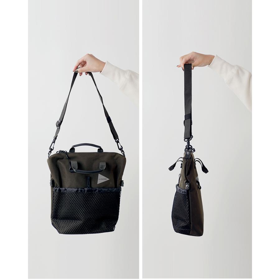 and wander（アンドワンダー） 防水 2way ショルダーバッグ PE CO 2way