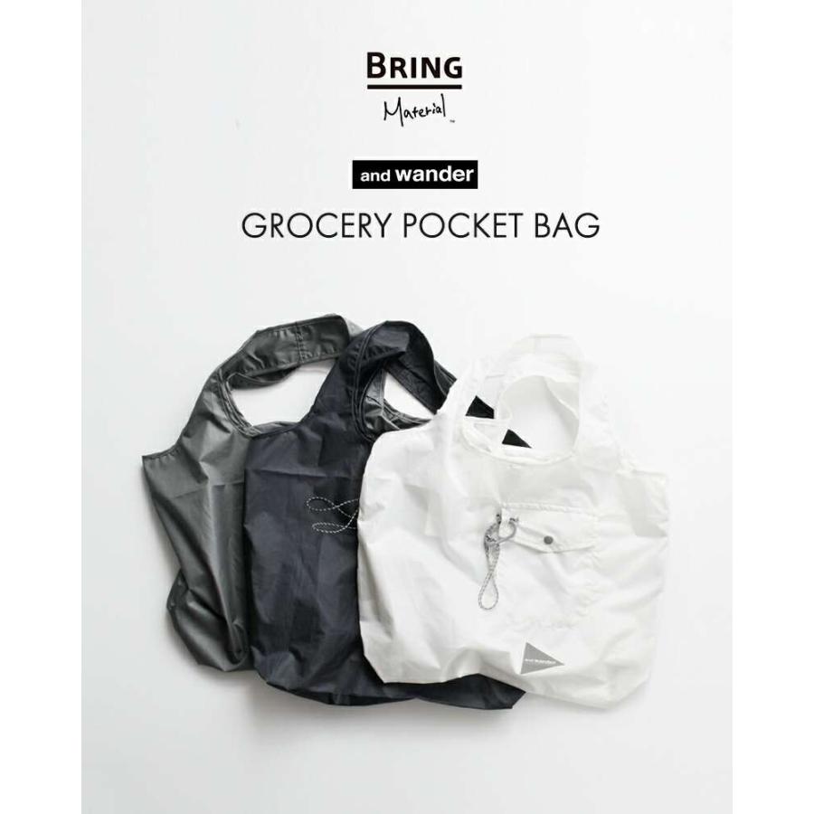 and wander（アンドワンダー） グローサリー ポケット バッグ grocery