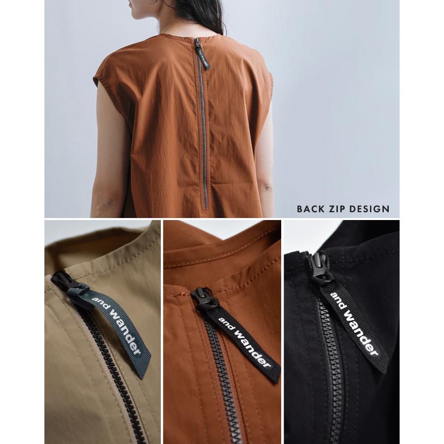 アンドワンダー and wander UVカット ストレッチ ドレス UV cut stretch SS dress 574-6183071 レディース_11