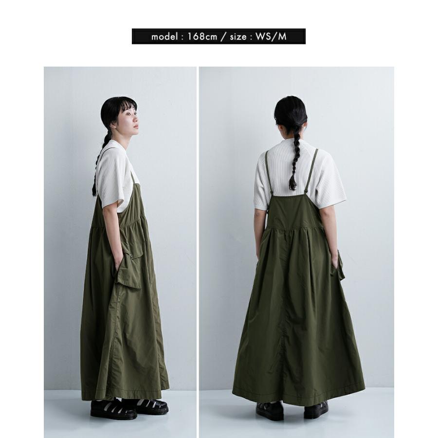 アンドワンダー and wander  撥水 オーバーサイズ カーゴドレス oversized cargo dress 574-6183091 レディース  春夏 2026ss新作の画像