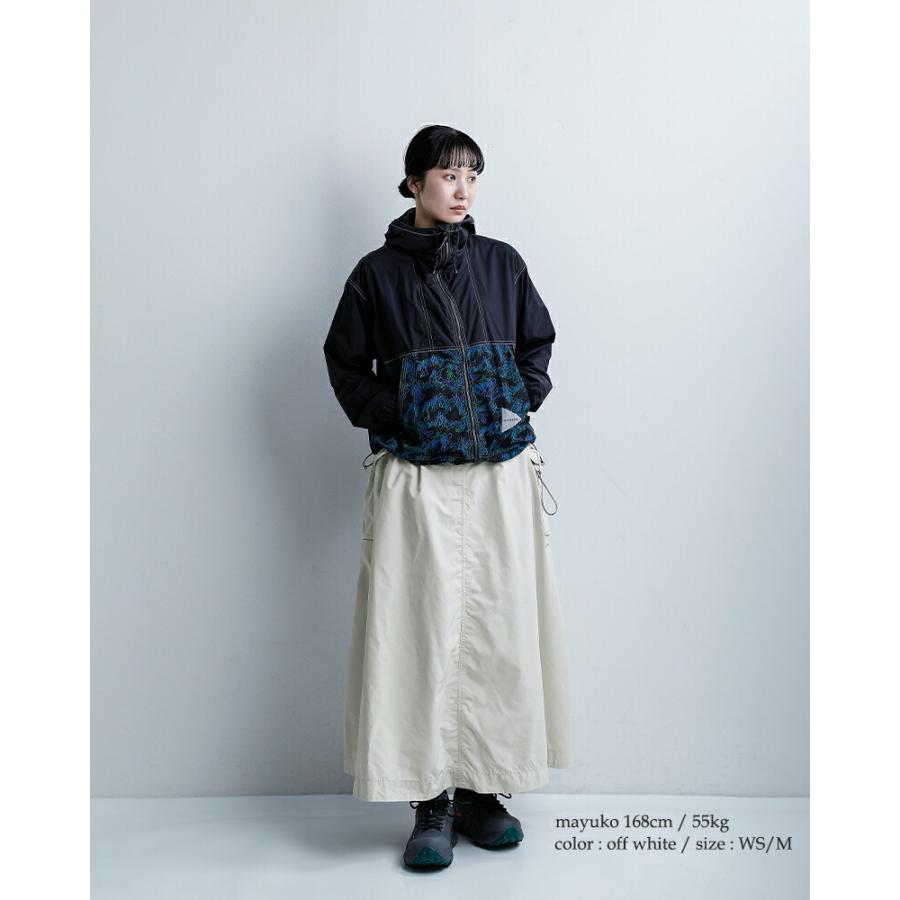アンドワンダー and wander  撥水 オーバーサイズ カーゴドレス oversized cargo dress 574-6183091 レディース  春夏 2026ss新作の画像