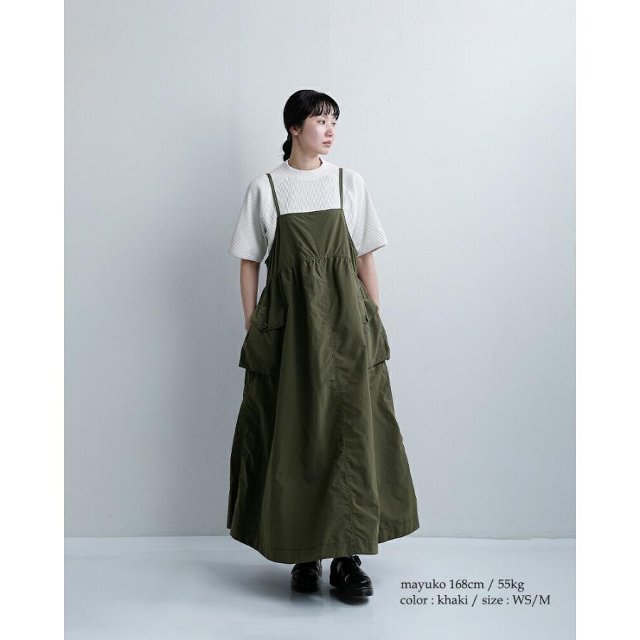 アンドワンダー and wander  撥水 オーバーサイズ カーゴドレス oversized cargo dress 574-6183091 レディース  春夏 2026ss新作の画像