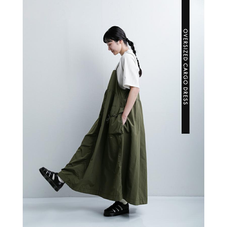 アンドワンダー and wander  撥水 オーバーサイズ カーゴドレス oversized cargo dress 574-6183091 レディース  春夏 2026ss新作の画像