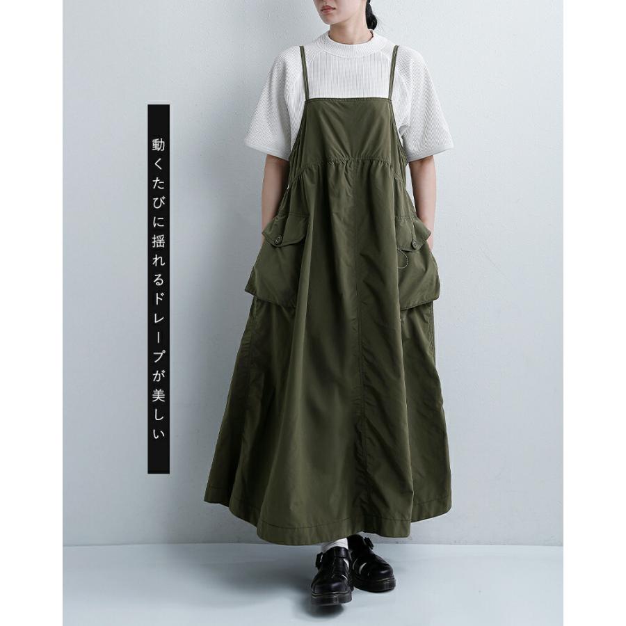 アンドワンダー and wander  撥水 オーバーサイズ カーゴドレス oversized cargo dress 574-6183091 レディース  春夏 2026ss新作の画像