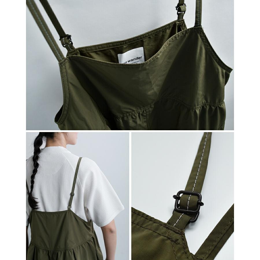 アンドワンダー and wander  撥水 オーバーサイズ カーゴドレス oversized cargo dress 574-6183091 レディース  春夏 2026ss新作の画像