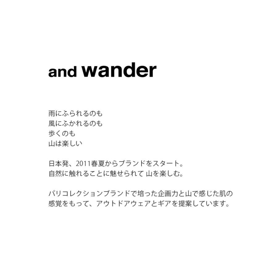 アンドワンダー and wander シル ショルダーバッグ sil shoulder bag 574-6985133 ユニセックス  春夏 2026ss新作の画像