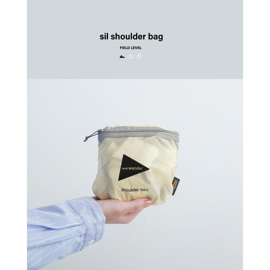 アンドワンダー and wander シル ショルダーバッグ sil shoulder bag 574-6985133 ユニセックス  春夏 2026ss新作の画像