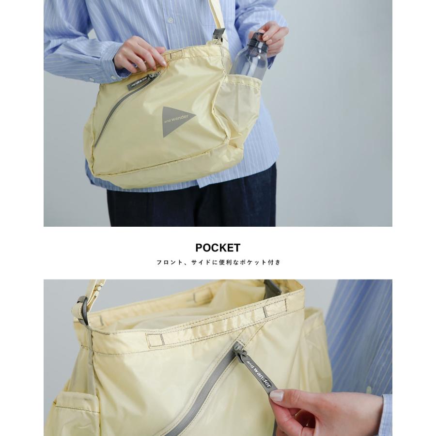 アンドワンダー and wander シル ショルダーバッグ sil shoulder bag 574-6985133 ユニセックス  春夏 2026ss新作の画像