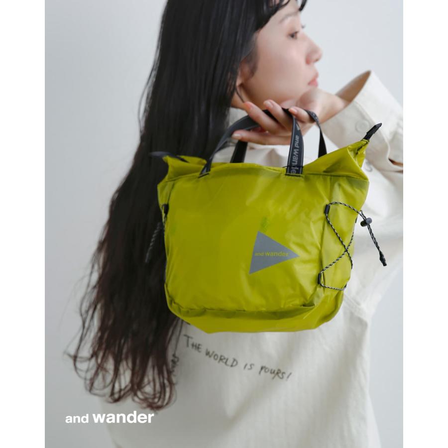 and wander（アンドワンダー） シル ミニトートバッグ sil mini tote