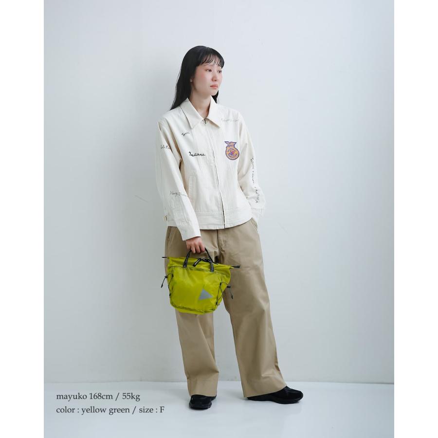 and wander（アンドワンダー） シル ミニトートバッグ sil mini tote