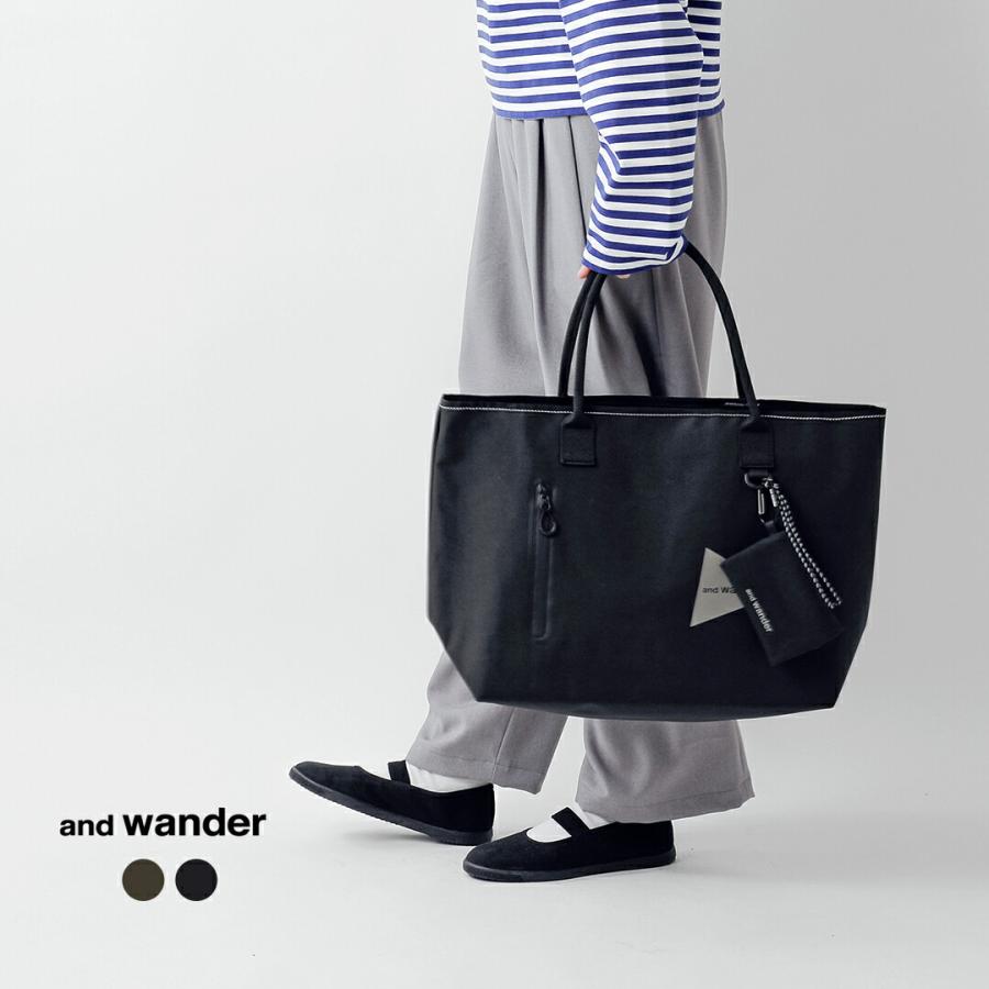 and wander アンドワンダー 防水 トートバッグ “PE/CO tote and wander（アンドワンダー） 防水 トートバッグ PE CO tote bag 574