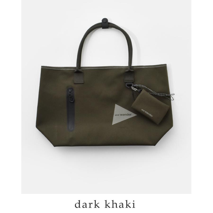 and wander（アンドワンダー） 防水 トートバッグ PE CO tote bag 574