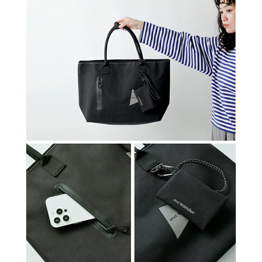 and wander（アンドワンダー） 防水 トートバッグ PE CO tote bag 574