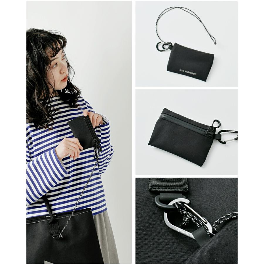 and wander ブラック　トートバッグ/ショルダーバッグ and wander（アンドワンダー） 防水 トートバッグ PE CO tote bag 574