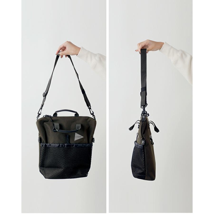 and wander（アンドワンダー） 防水 2way ショルダーバッグ PE CO 2way