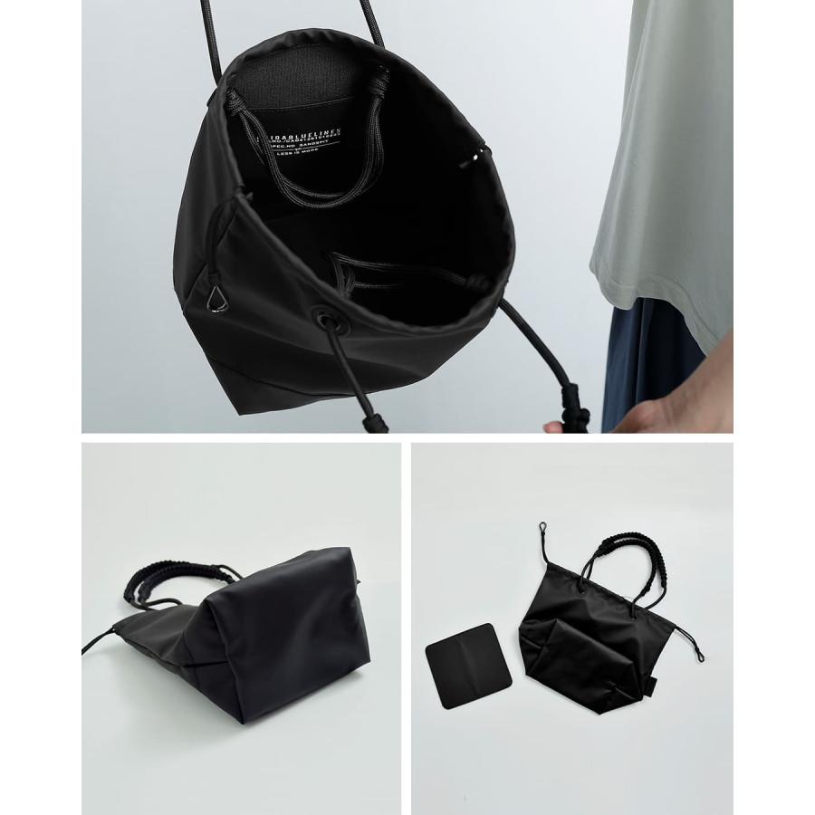 断捨離！ショルダー & ハンドバッグ ブラック 5 グリッド 美品 GRAHAM（グラハム） ハイダ HAIDA PVC トートバッグ Sサイズ SANDSPIT