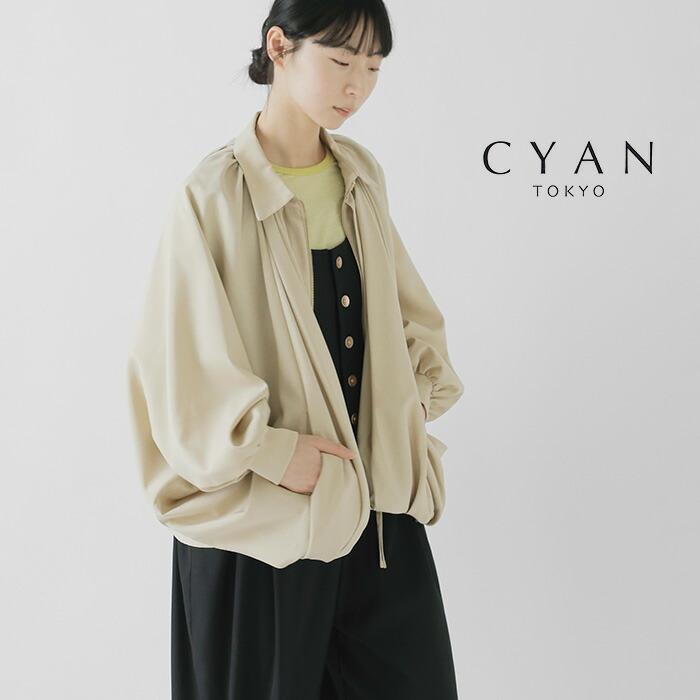 CYAN TOKYO（シアントーキョー） ラウンド ギャザー ドルマン ブルゾン