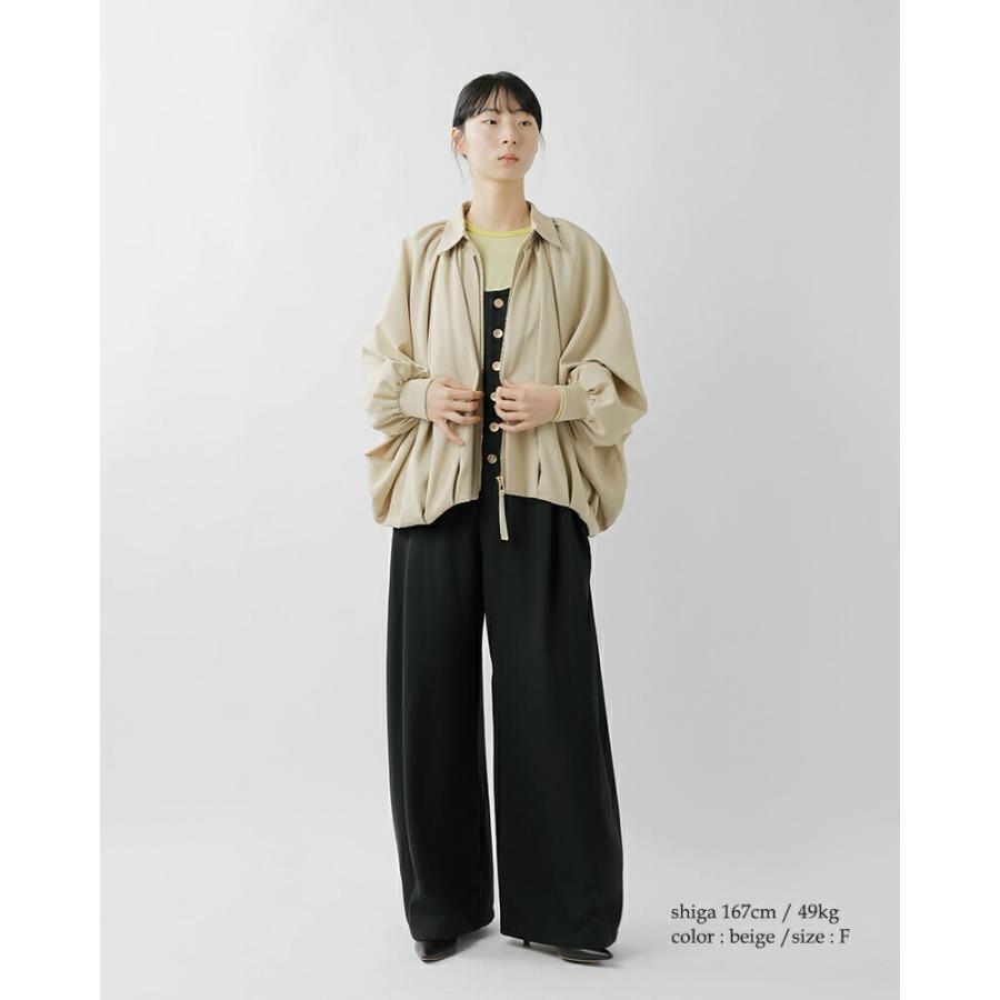 チャオジュンさま　専用 CYAN TOKYO（シアントーキョー） ラウンド ギャザー ドルマン ブルゾン