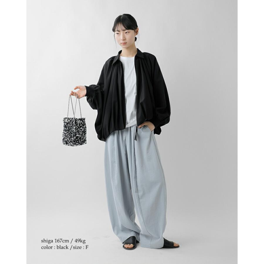 CYAN TOKYO（シアントーキョー） ラウンド ギャザー ドルマン ブルゾン