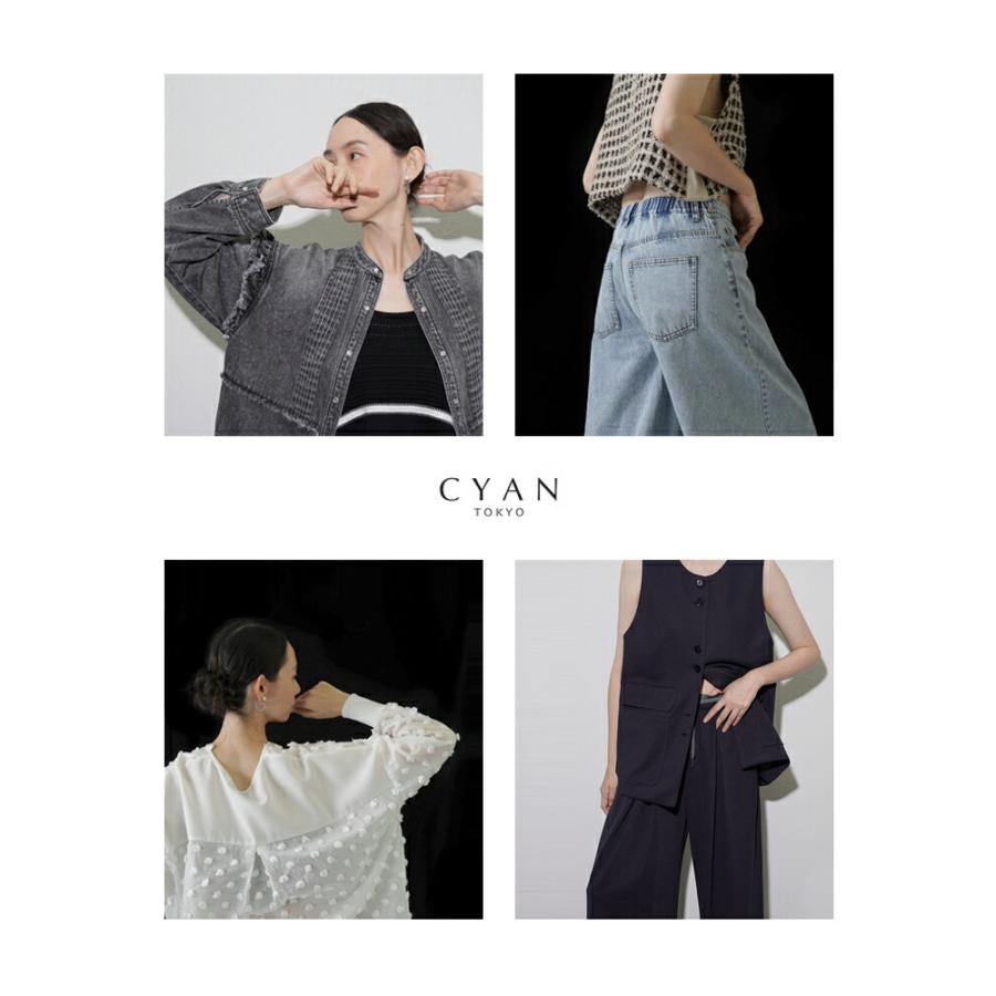 CYAN TOKYO（シアントーキョー） ラウンド ギャザー ドルマン ブルゾン