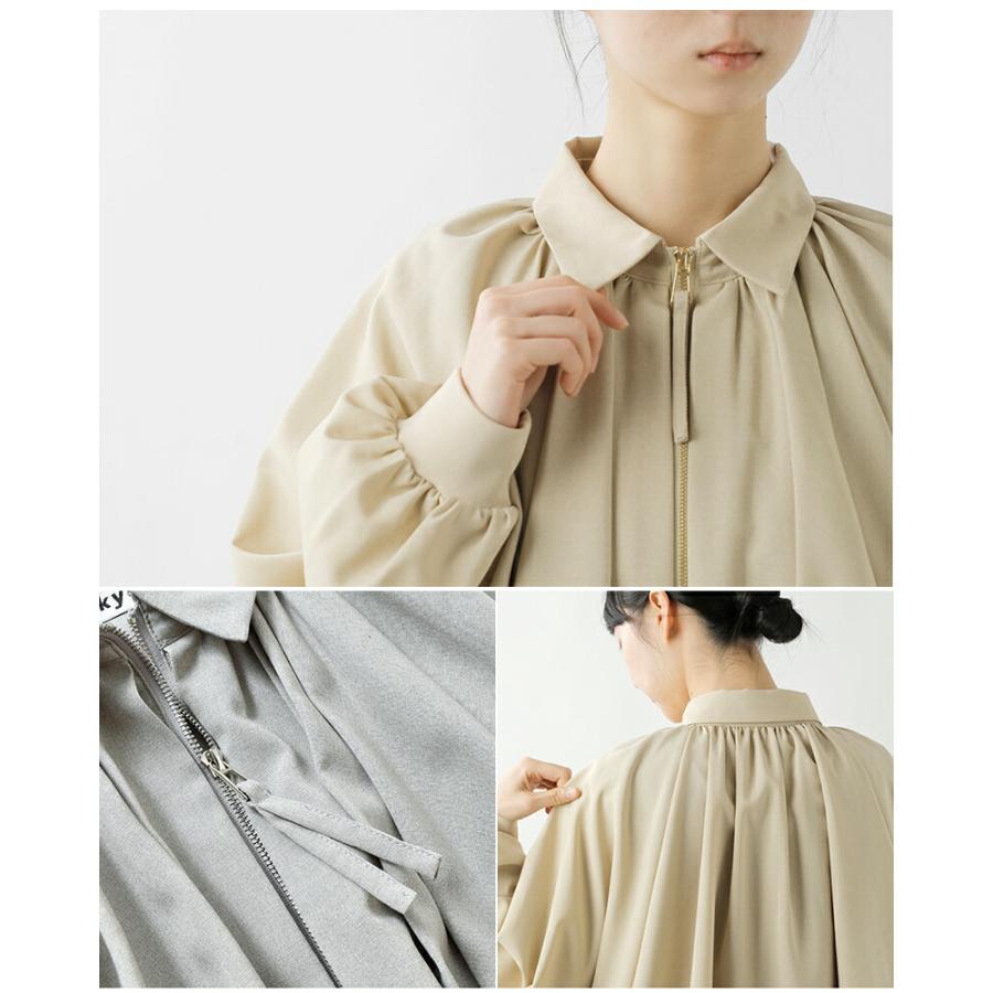 CYAN TOKYO（シアントーキョー） ラウンド ギャザー ドルマン ブルゾン