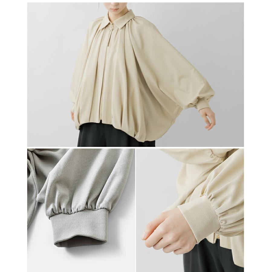 CYAN TOKYO（シアントーキョー） ラウンド ギャザー ドルマン ブルゾン