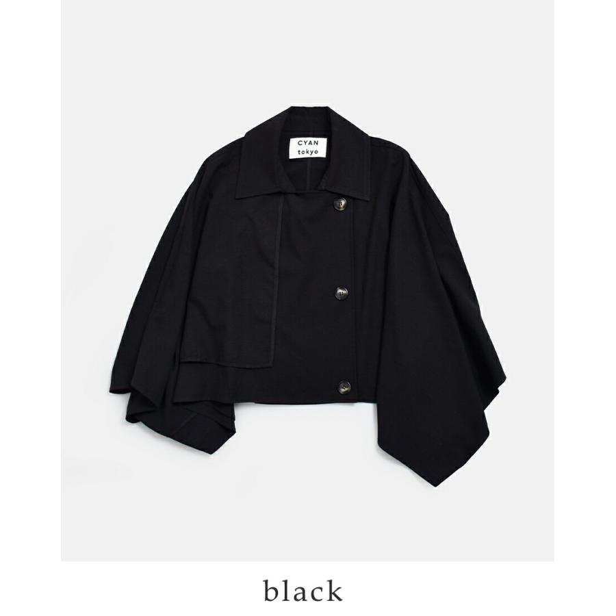 CYAN TOKYO（シアントーキョー） ショートトレンチ ポンチョ 610439