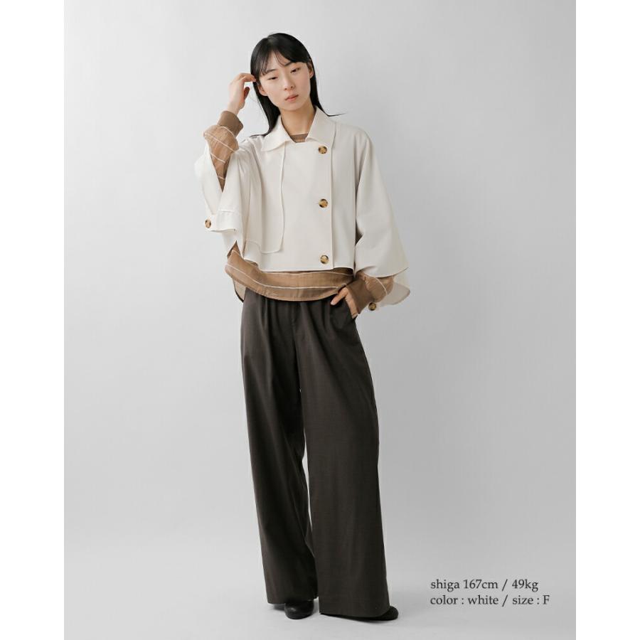 CYAN TOKYO（シアントーキョー） ショートトレンチ ポンチョ 610439